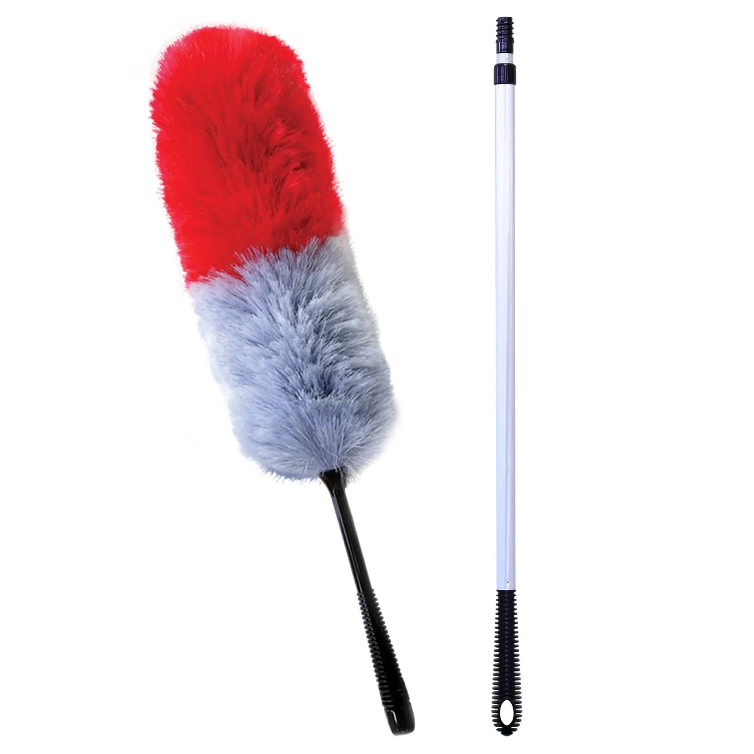 Kleva Miracle Magnetic Duster® Attracts Dust Like A Magnet!   2 Meter Long Extension Pole