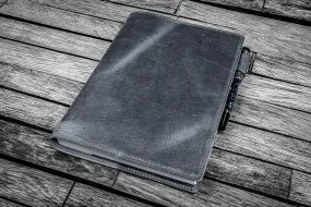 Leather Slim B5 Notebook / Planner Cover - Crazy Horse Smoky