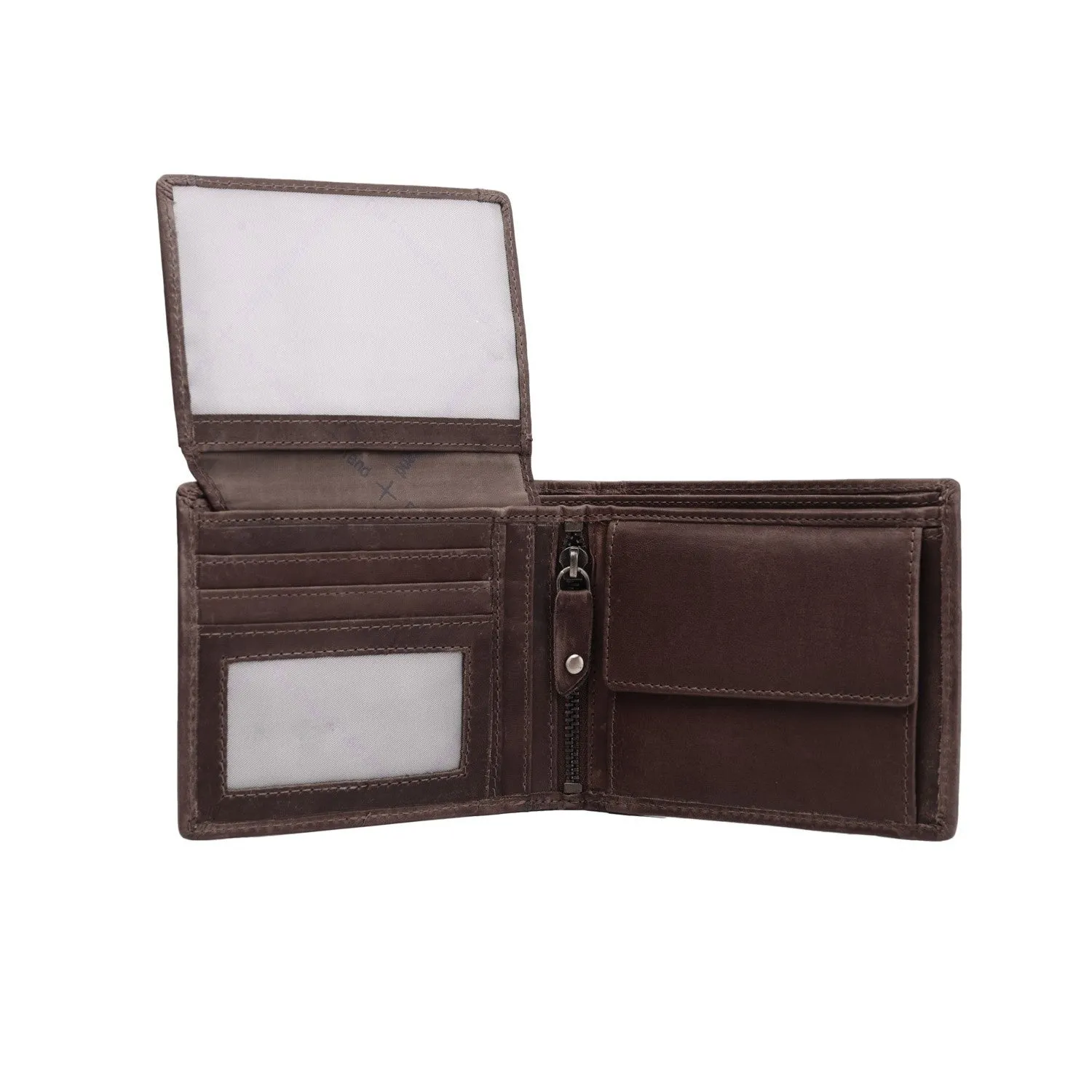 Leather Wallet Brown Alvina