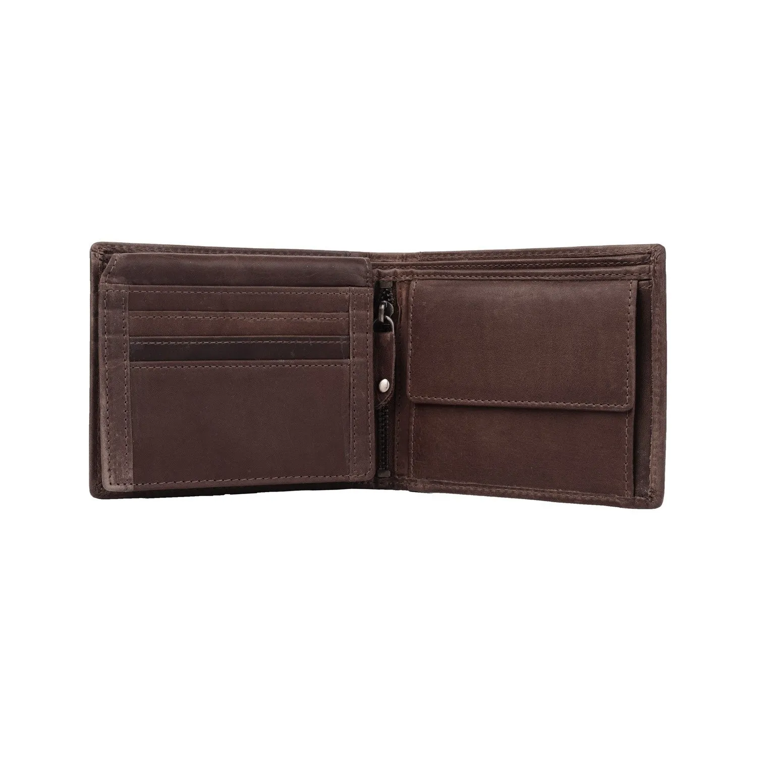 Leather Wallet Brown Alvina