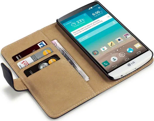 LG G3 Wallet Case - Black