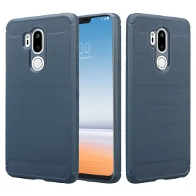 LG G7 ThinQ Case, LM-G710 Case, G7  ThinQ Case, Slim [Shock Proof] Flexible TPU Cover - Brush Blue