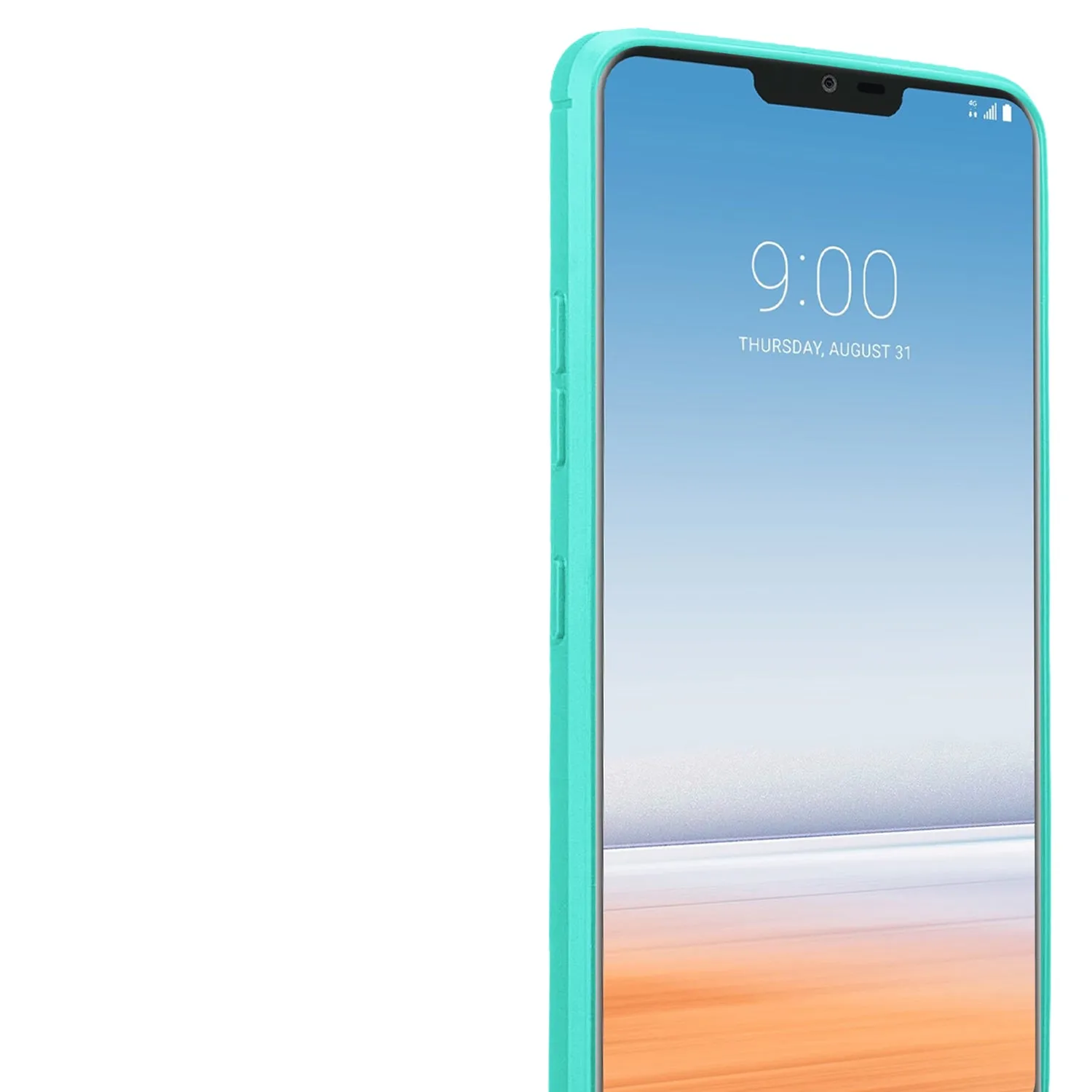 LG G7 ThinQ Case, LM-G710 Case, G7  ThinQ Case, Slim [Shock Proof] Flexible TPU Cover - Brush Teal