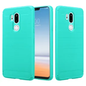 LG G7 ThinQ Case, LM-G710 Case, G7  ThinQ Case, Slim [Shock Proof] Flexible TPU Cover - Brush Teal