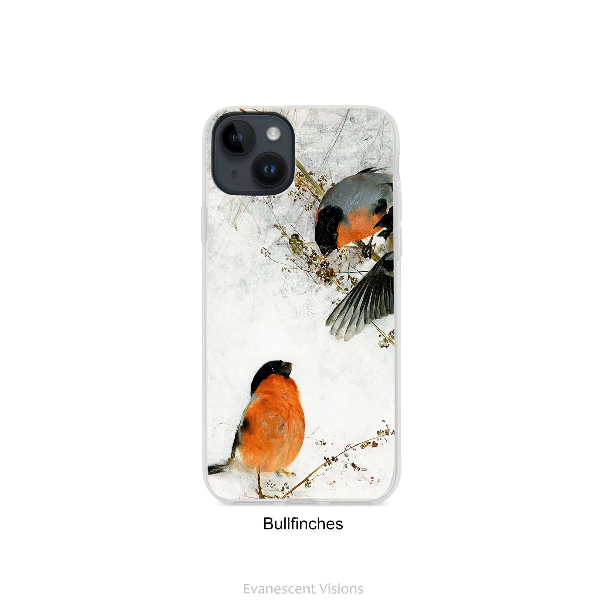 Liljefors Birds in Winter Scene Art Phone case for iPhones 15, 14, 13, 12, 11,