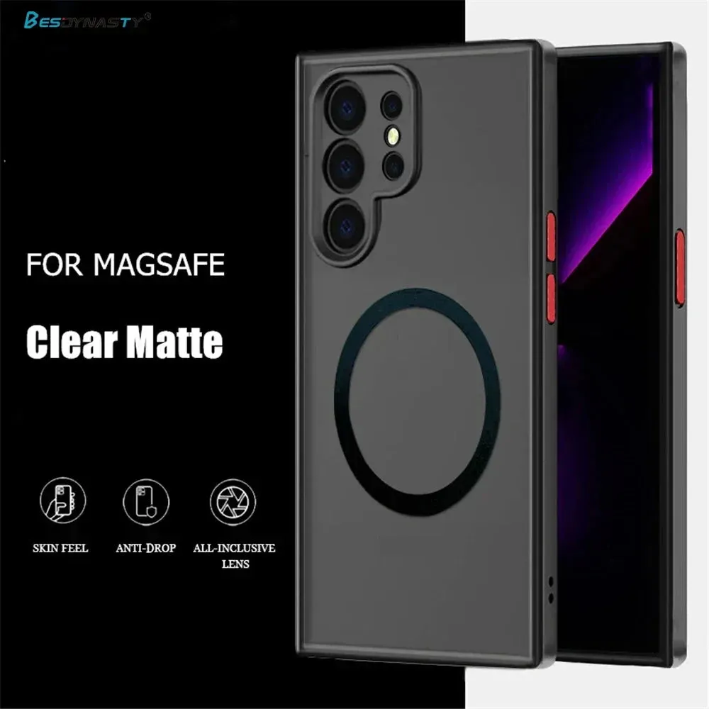 Luxury Matte Magnetic Shockproof Case for Samsung Galaxy S Models