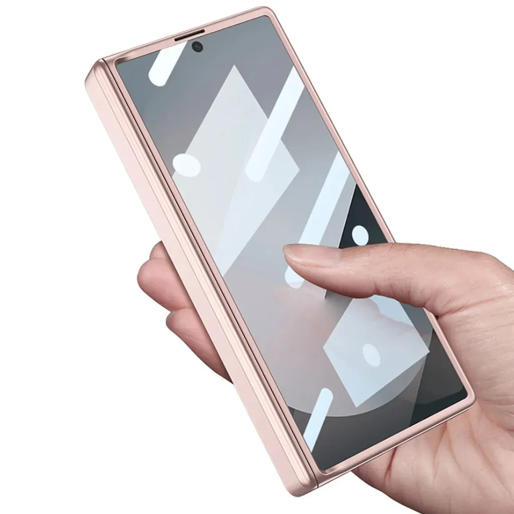 Magnetic Hinge Phone Case With S Pen Slot Film For Samsung Galaxy Z Fold 6