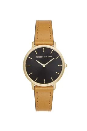 Major Gold Tone Carmel Strap Watch, 35mm