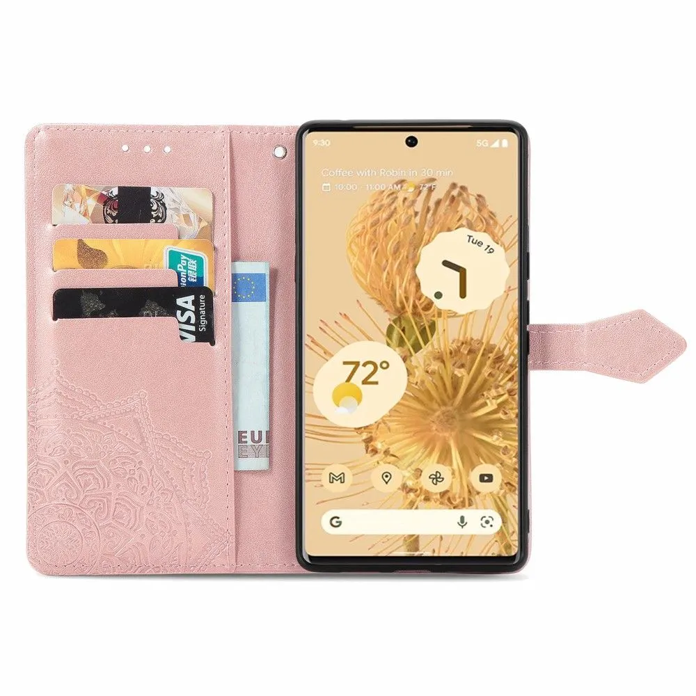 Mandala Google Pixel 6 Pro Flip case - Rose Gold