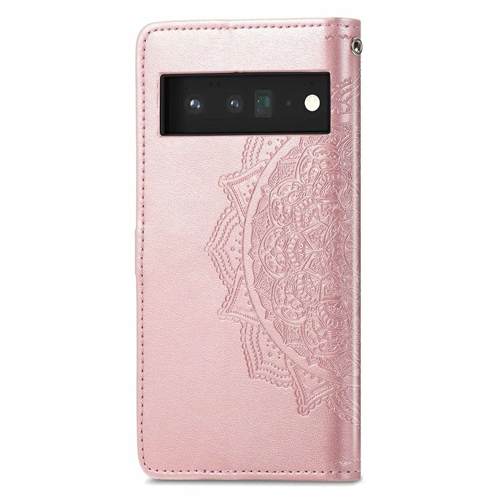 Mandala Google Pixel 6 Pro Flip case - Rose Gold