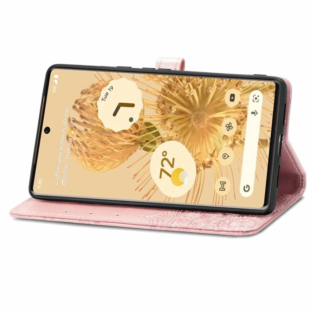 Mandala Google Pixel 6 Pro Flip case - Rose Gold