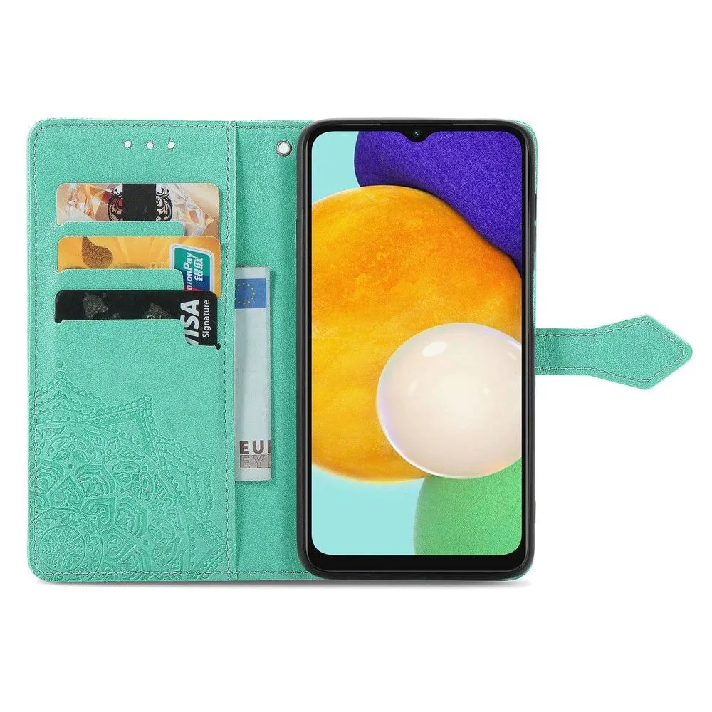 Mandala Samsung Galaxy A13 5G Flip case - Green