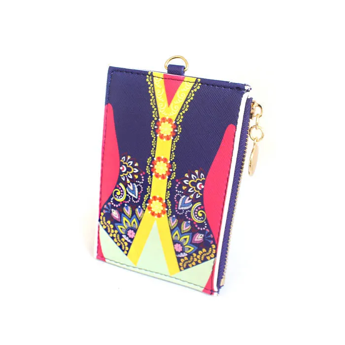 Maya Kebaya Blue Card Holder