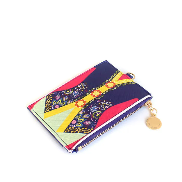 Maya Kebaya Blue Card Holder