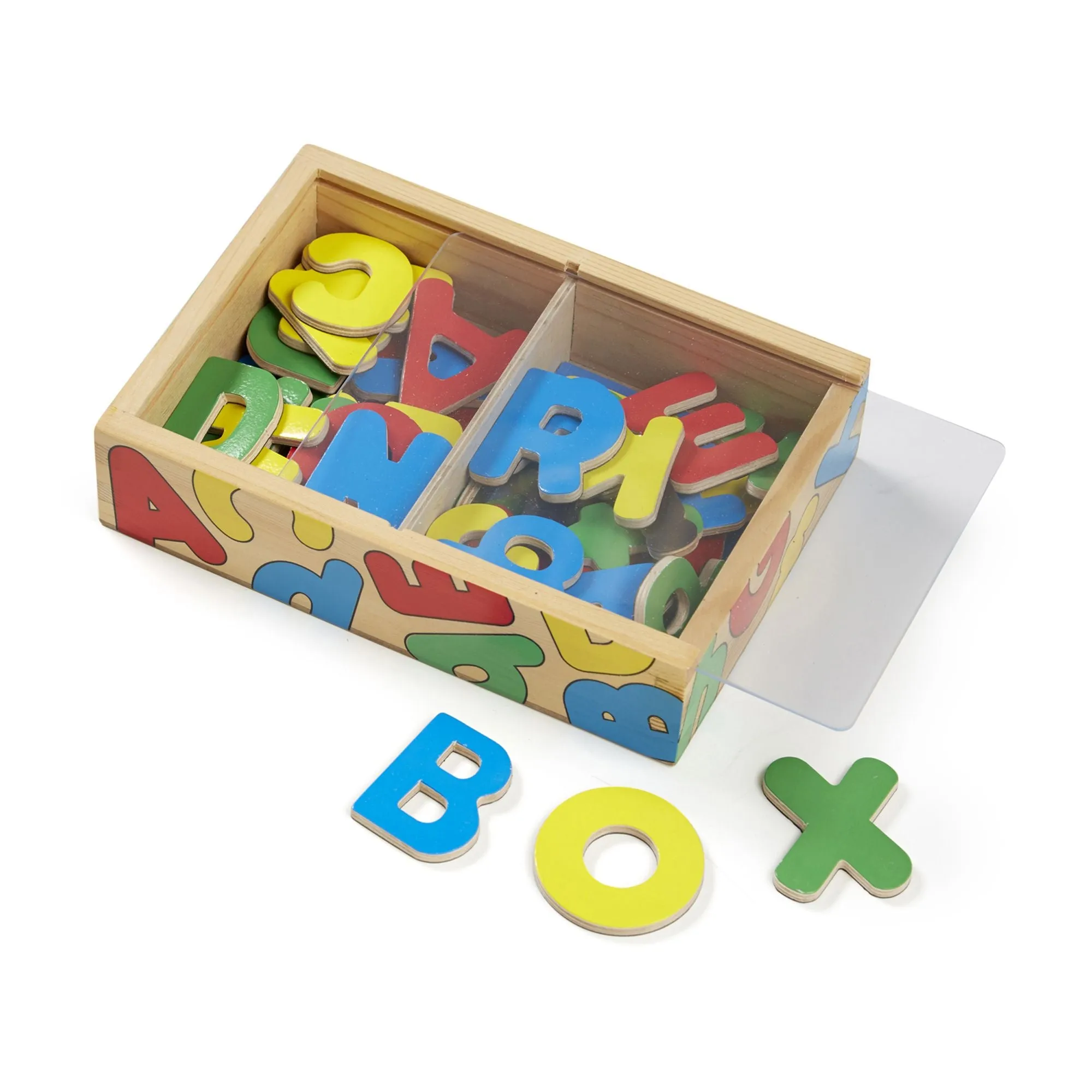 Melissa & Doug Wooden Letter Alphabet Magnets