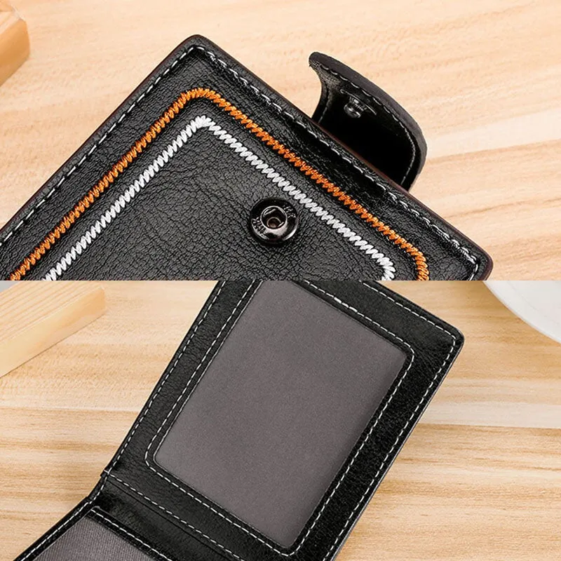 Men Genuine Leather Daisy Pattern Hasp Multifunction Certificate Bag Card Holder Coin Purse Money Clip Cowhide Wallet