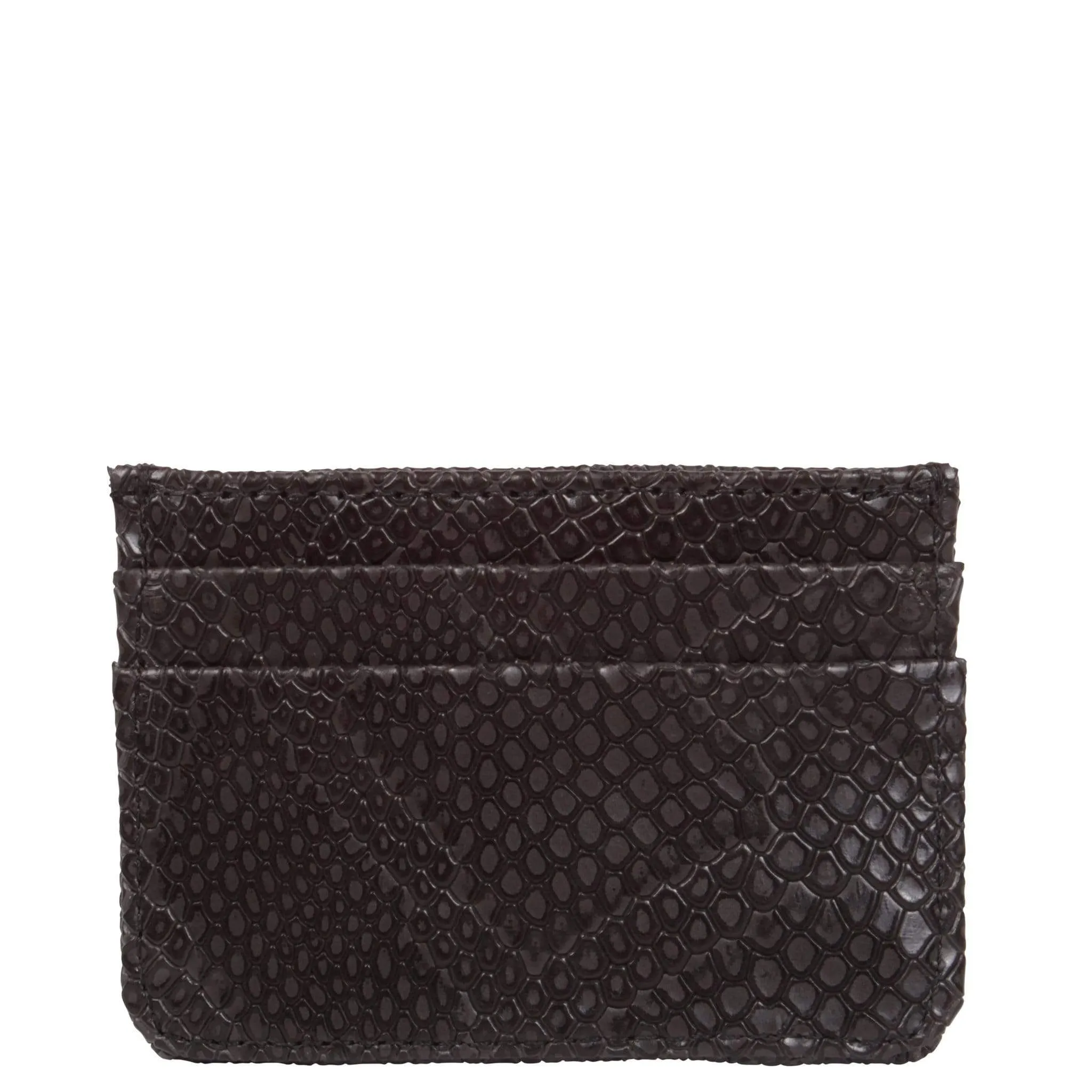 Mia Vegan Leather Card Case | Black