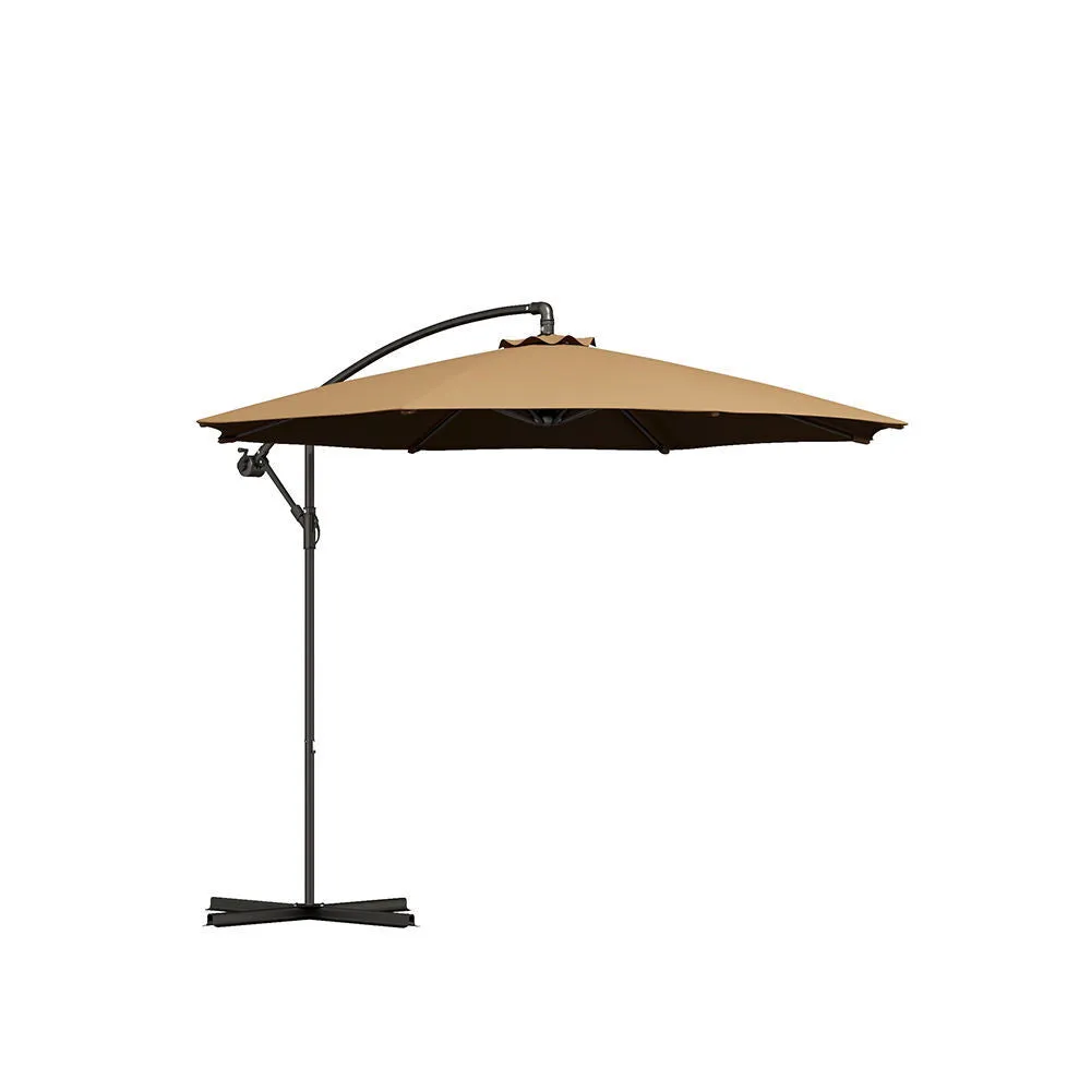 Milano 3M Outdoor Umbrella Cantilever With Protective Cover Patio Garden Shade