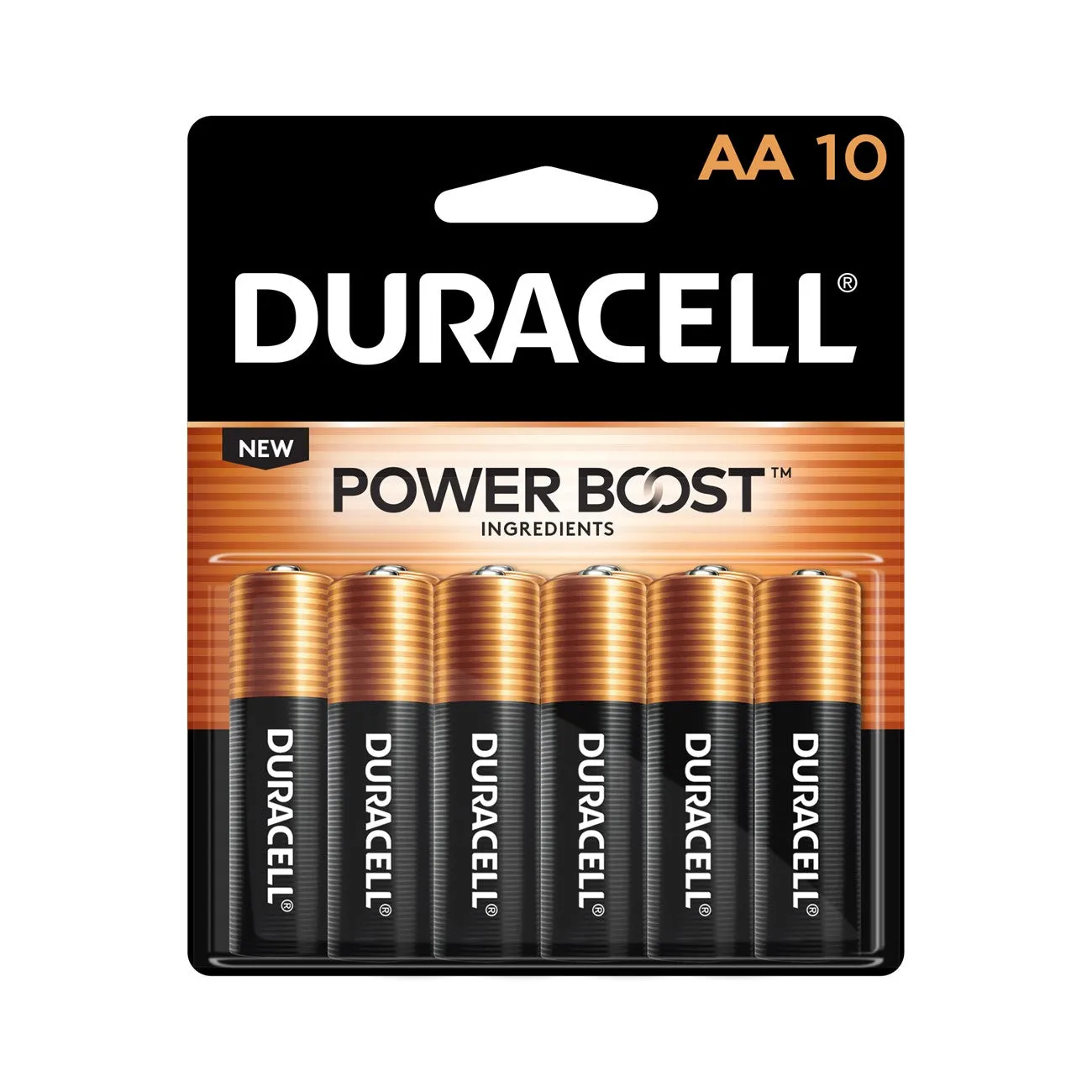 MN1500B10Z Duracell, MN1500 Alkaline Battery, AA, Coppertop, 10PK