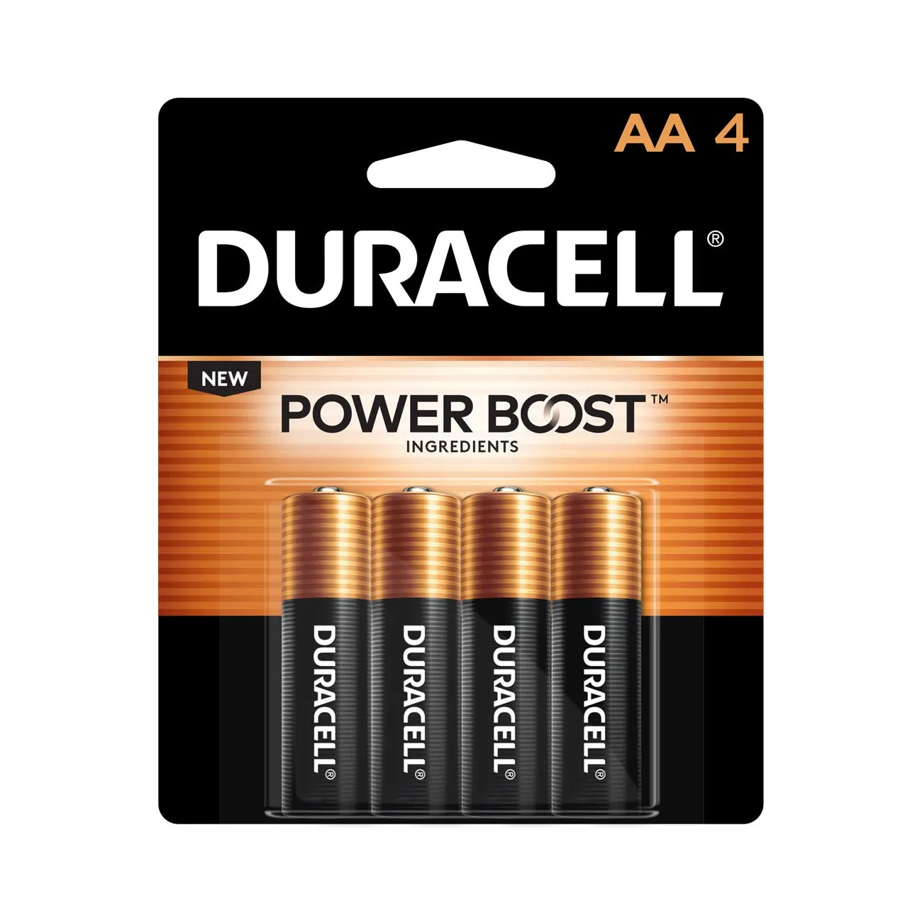 MN1500B4Z Duracell, MN1500 Alkaline Battery, AA, Coppertop, 4PK