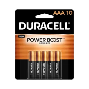 MN2400B10Z Duracell, MN2400 Alkaline Battery, AAA, Coppertop, 10PK