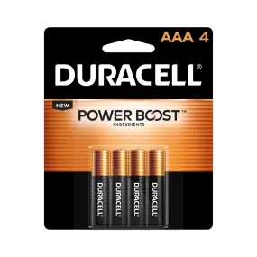 MN2400B4Z Duracell, MN2400 Alkaline Battery, AAA, Coppertop, 4PK