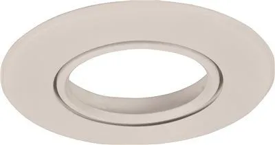 Monument Recessed Lighting 5 Inch  White Metal Gimbal Ring With White Metal Trim Ring