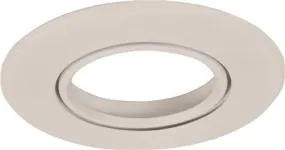 Monument Recessed Lighting 5 Inch  White Metal Gimbal Ring With White Metal Trim Ring