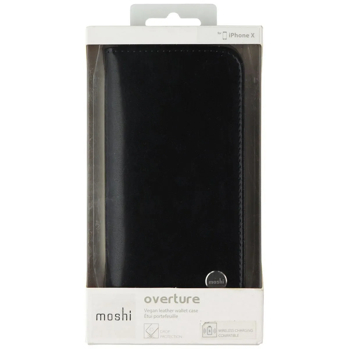 Moshi Overture Wallet Case for iPhone Xs/iPhone X - Charcoal Black