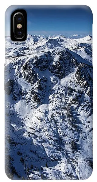 Mt Tallac Winter Aerial - Brad Scott - Phone Case