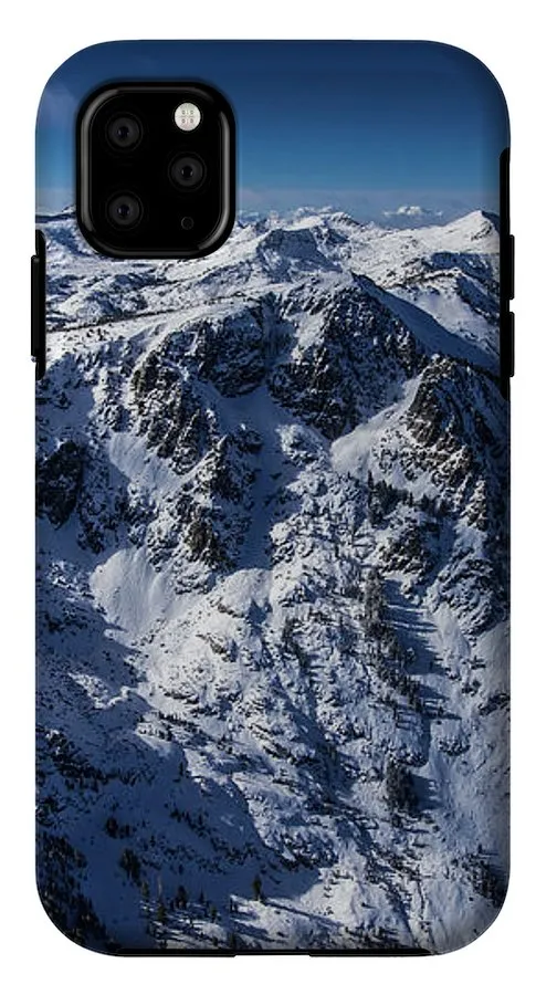 Mt Tallac Winter Aerial - Brad Scott - Phone Case