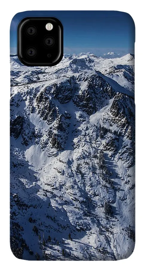 Mt Tallac Winter Aerial - Brad Scott - Phone Case