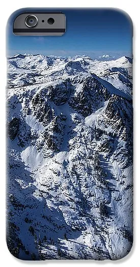 Mt Tallac Winter Aerial - Brad Scott - Phone Case