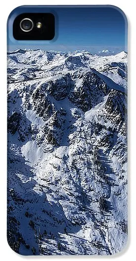 Mt Tallac Winter Aerial - Brad Scott - Phone Case