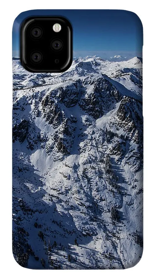 Mt Tallac Winter Aerial - Brad Scott - Phone Case