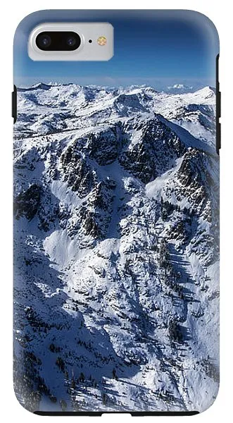 Mt Tallac Winter Aerial - Brad Scott - Phone Case