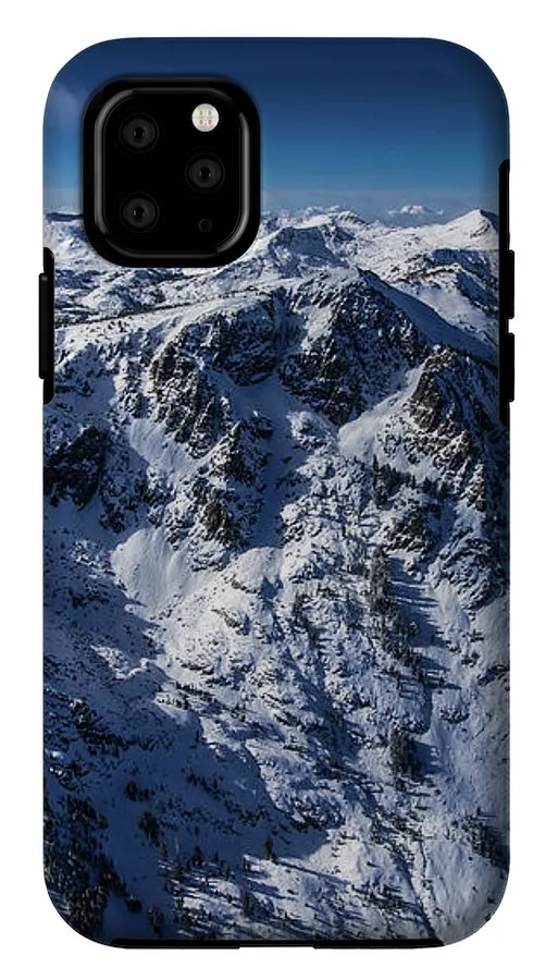 Mt Tallac Winter Aerial - Brad Scott - Phone Case