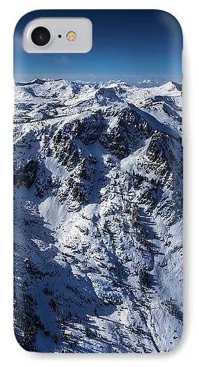 Mt Tallac Winter Aerial - Brad Scott - Phone Case