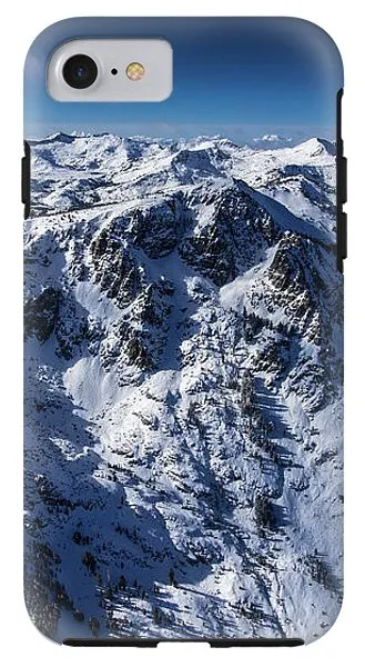 Mt Tallac Winter Aerial - Brad Scott - Phone Case