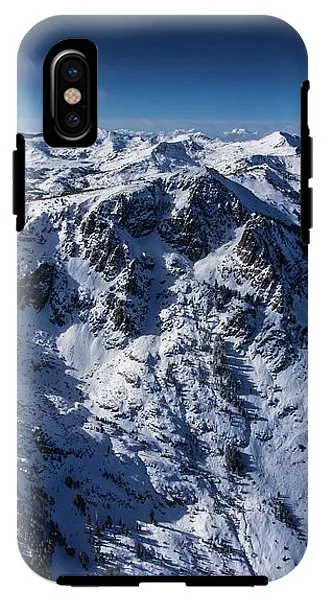 Mt Tallac Winter Aerial - Brad Scott - Phone Case