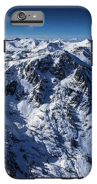 Mt Tallac Winter Aerial - Brad Scott - Phone Case