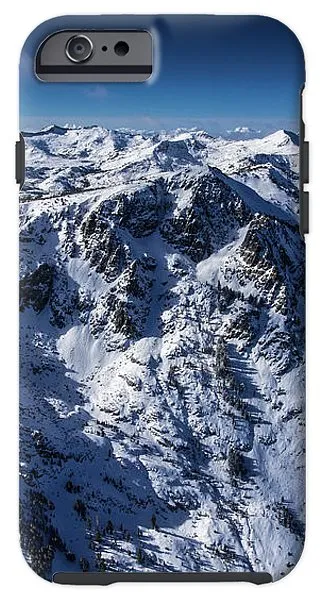 Mt Tallac Winter Aerial - Brad Scott - Phone Case