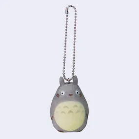 My Neighbor Totoro - Totoro Flocked Charm Keychain (Gray)