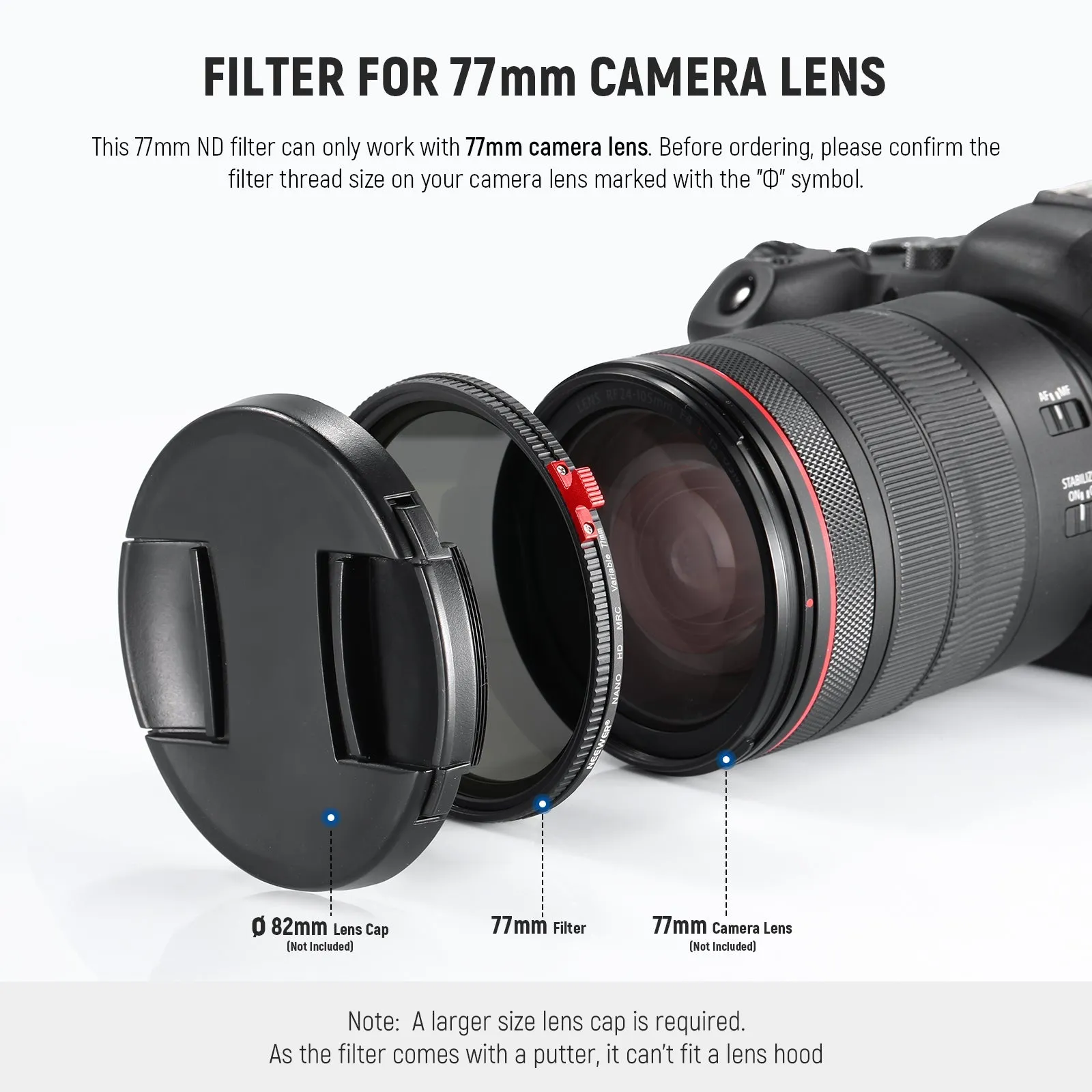 NEEWER ND2-ND400 Adjustable Camera Lens Filter