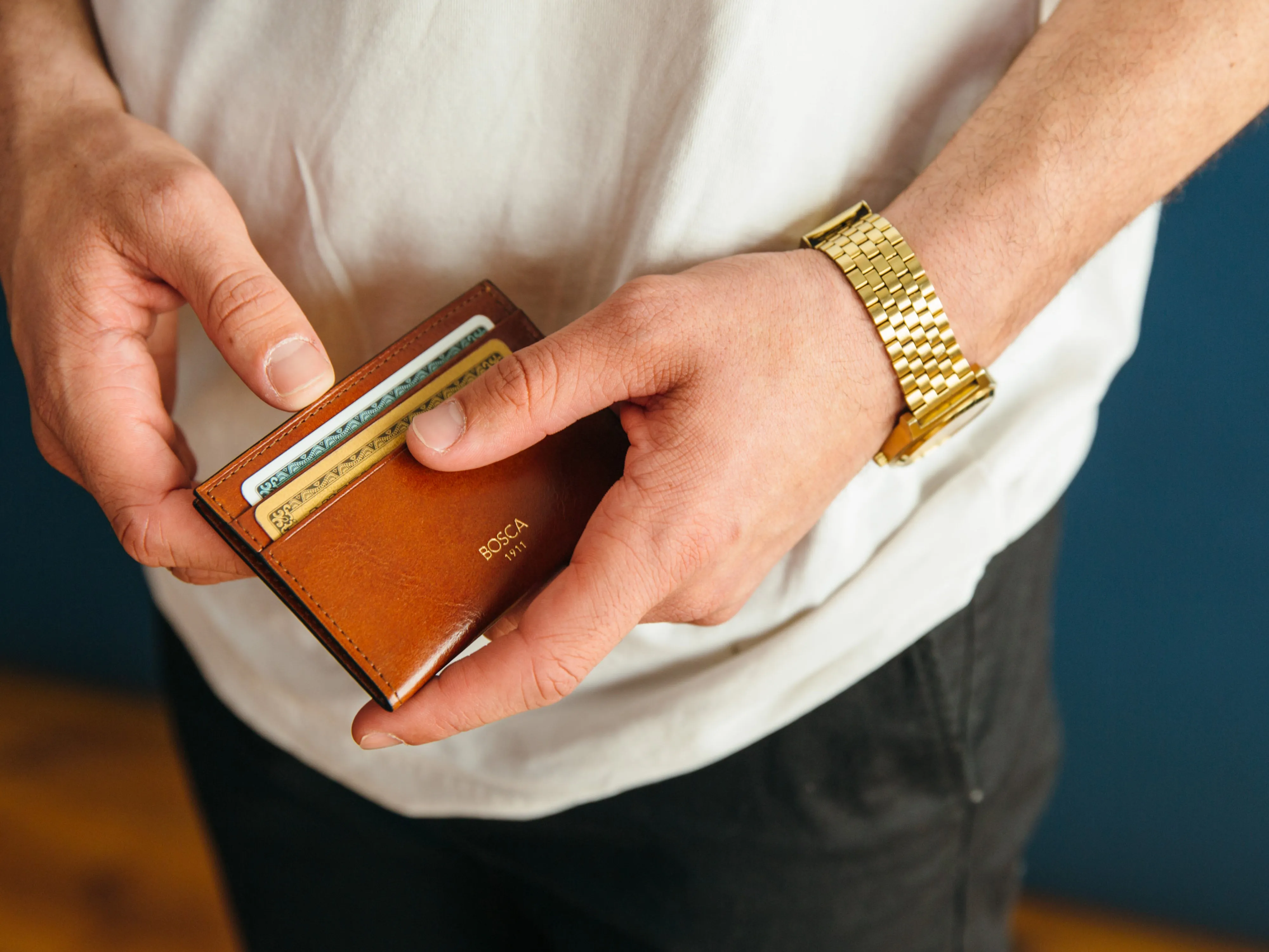 Old Leather Weekend Wallet