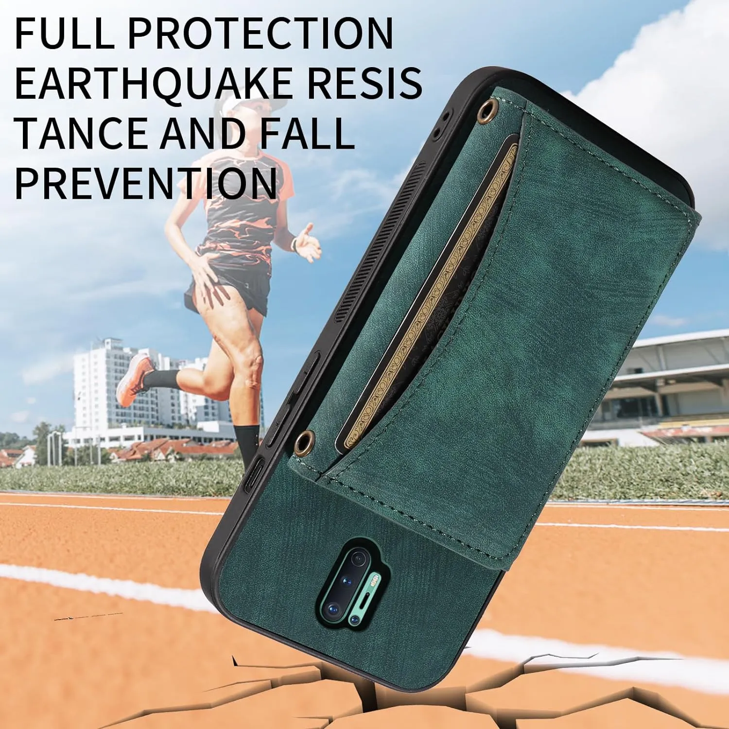 OnePlus 8 Pro One Plus  Wallet Cover Crossbody Shoulder  Slim Stand Cell