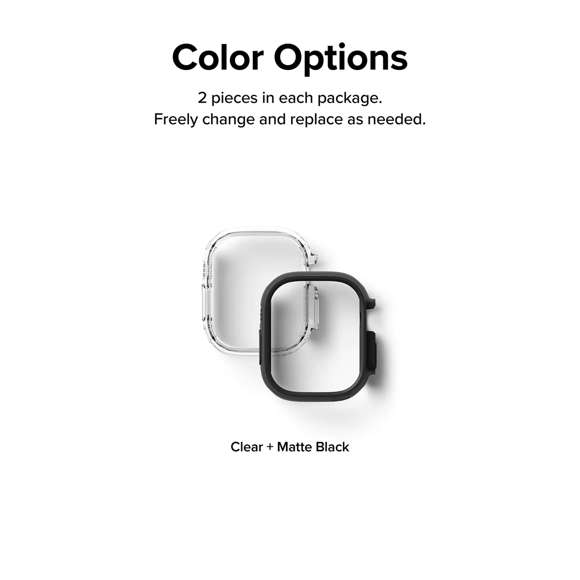 [ONLINE EXCLUSIVE] Ringke Slim Case for Apple Watch Ultra 49mm - 2 pcs in 1 Pack - Clear - Titanium Gray ( Barcode: 8809881269023 )