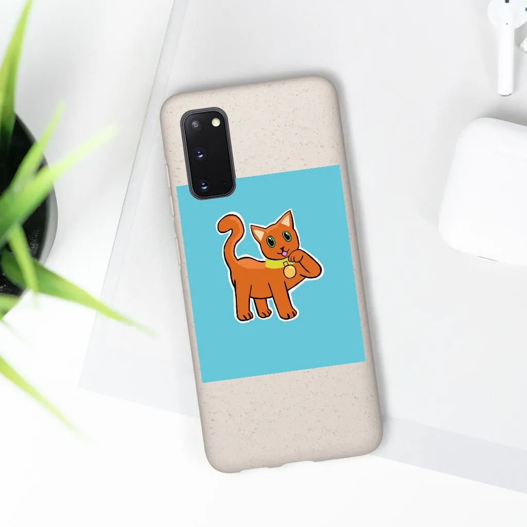 Orange Kitty Biodegradable Case