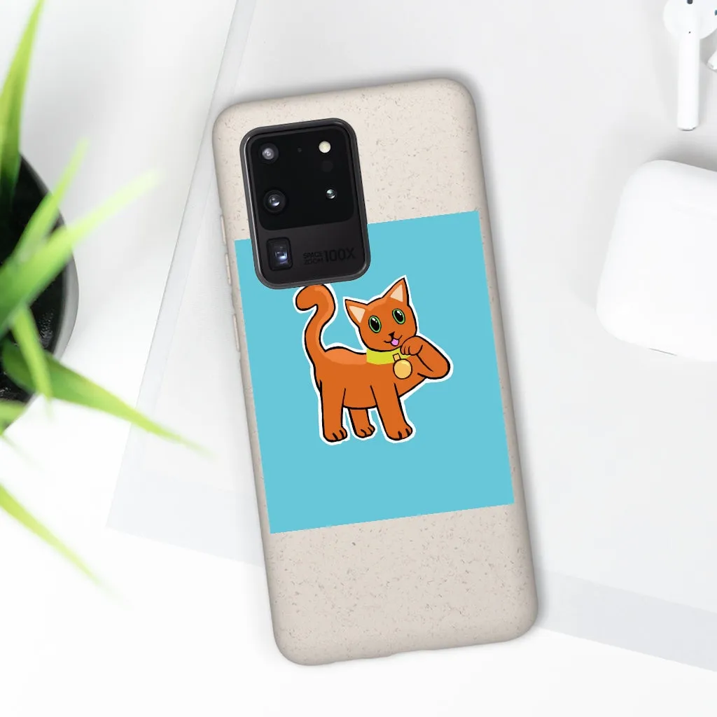 Orange Kitty Biodegradable Case