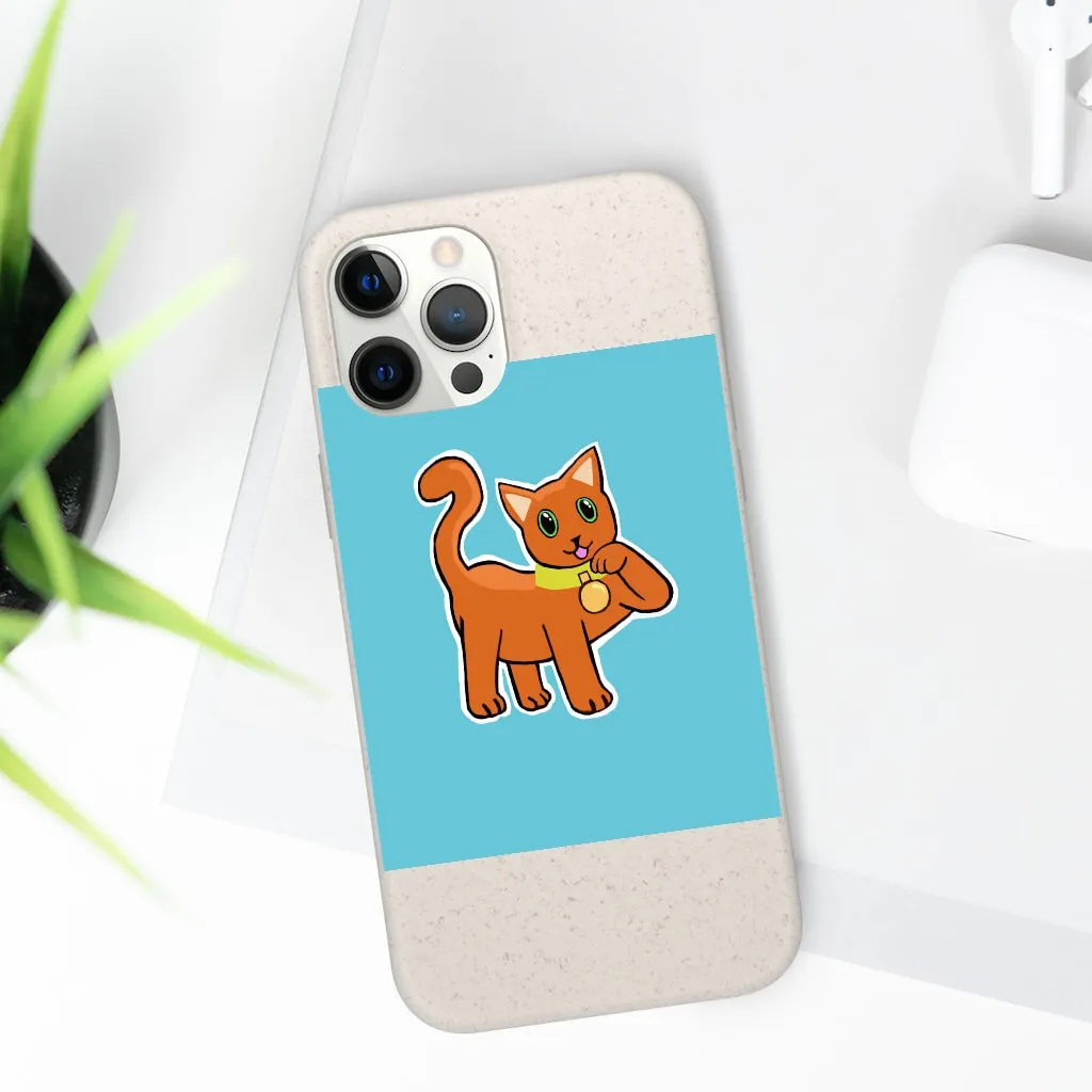 Orange Kitty Biodegradable Case